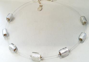 Silver Beads on Wire